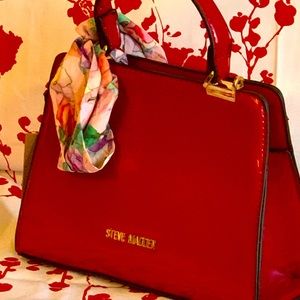 Steve Madden patent leather mini handbag/crossbody with detachable straps